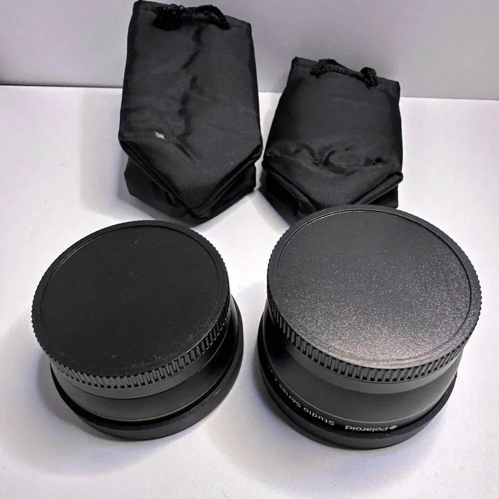 Polaroid Studio Series 0.43x Wide Angle Macro Lens And Telephoto 2.2 With Cases